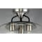 Maxim Lighting Goblet 3-Light 13.5" Wide Black / Satin Nickel Semi-Flush Mount Light 26130CLBKSN - alternate 2